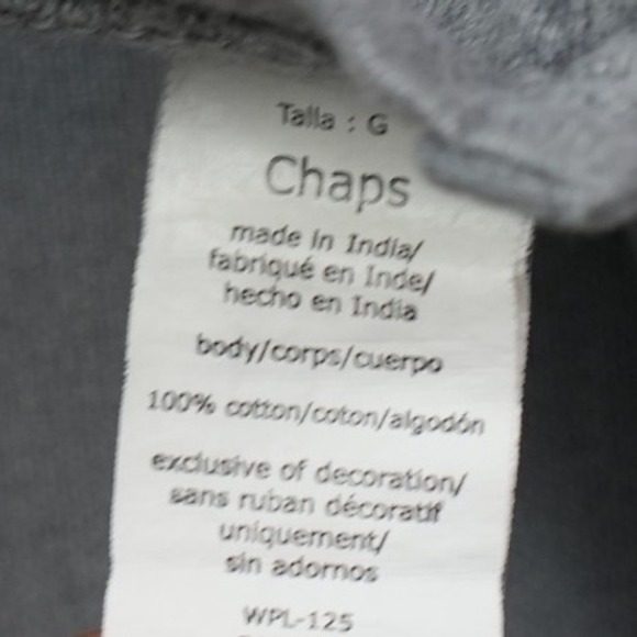 Chaps Mens Log Sleeve Polo Rugby Gray Striped Long Sleeve 1/4 Zip Pullover Shirt - Picture 9 of 10